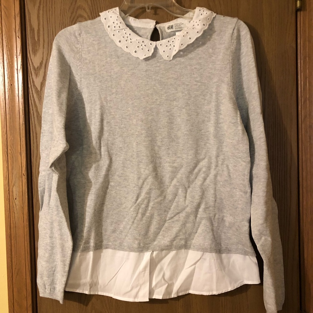 H&M Girls Collared Sweater NWT, 14Y